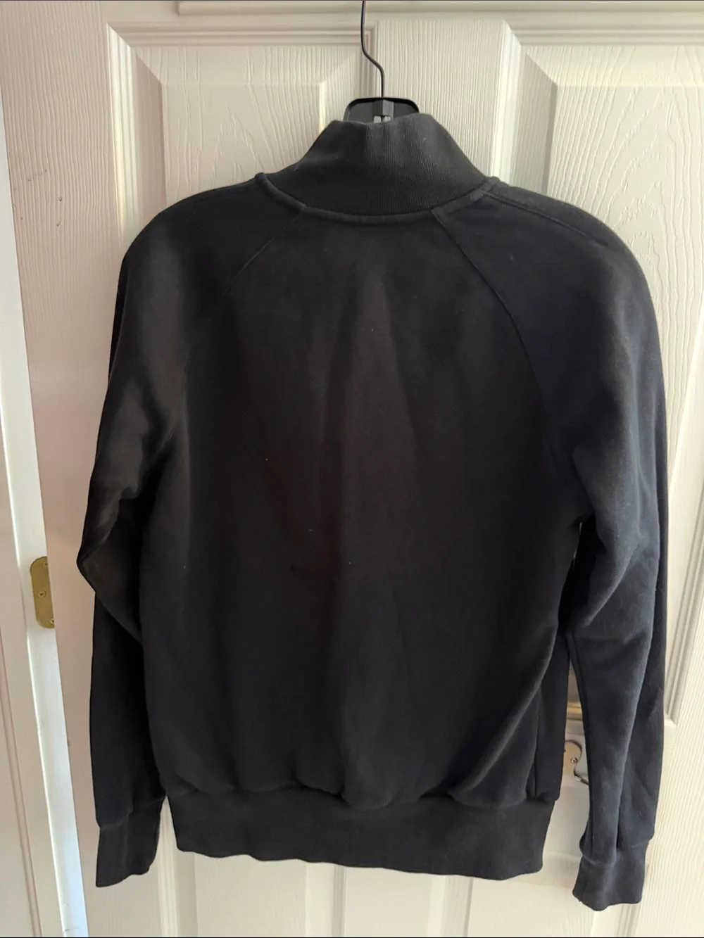 Nike Black Half-Zip Pullover with White Swoosh